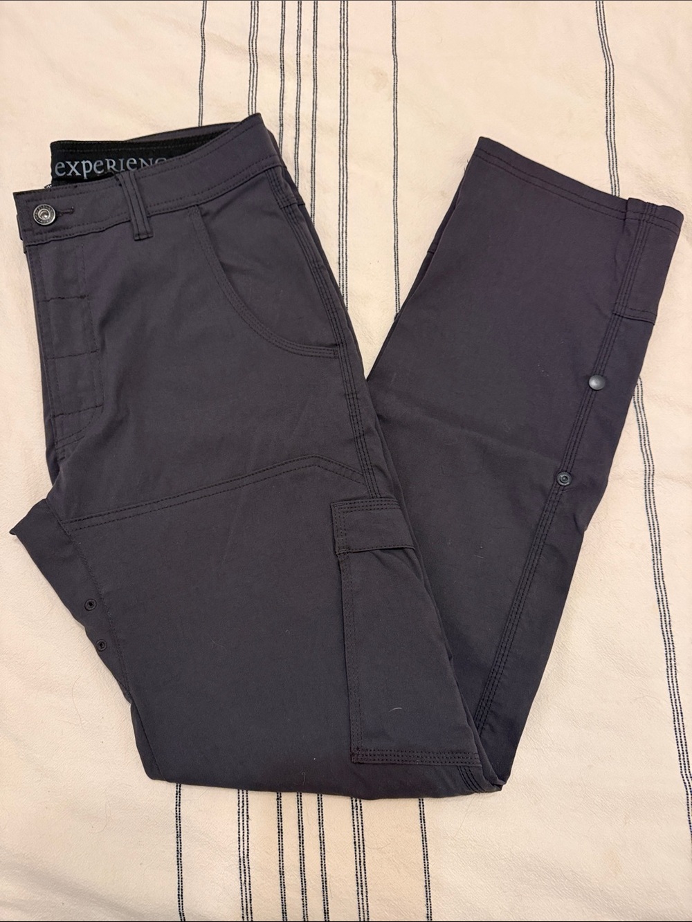 Prana Gray Cargo Pants with Utility Pockets